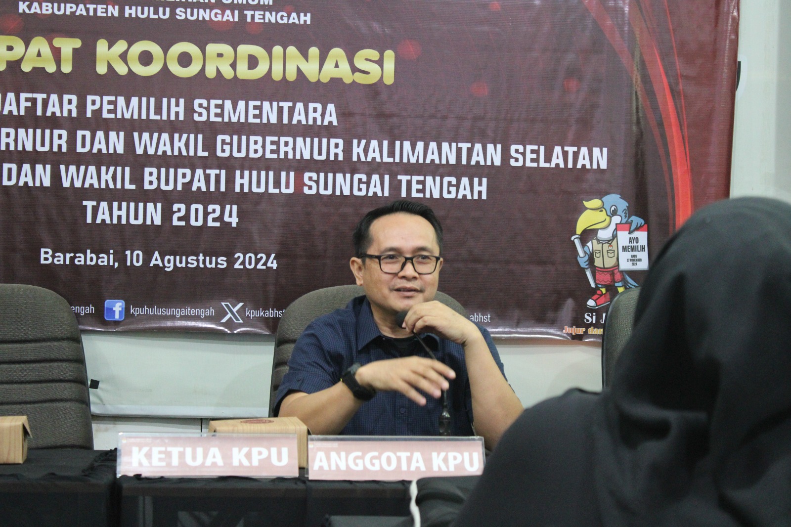 AYO MEMILIH: Kordinator Divisi Perencanaan, Data dan Informasi KPU HST, Murjani.