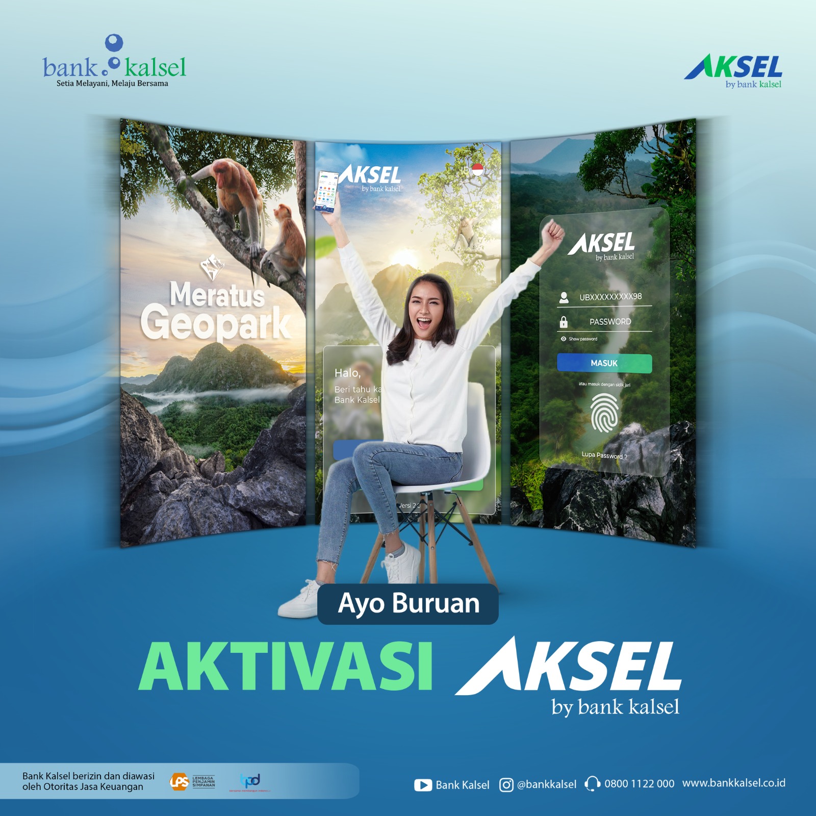 AKSEL: Dengan aplikasi AKSEL by Bank Kalsel berkontribusi untuk Banua