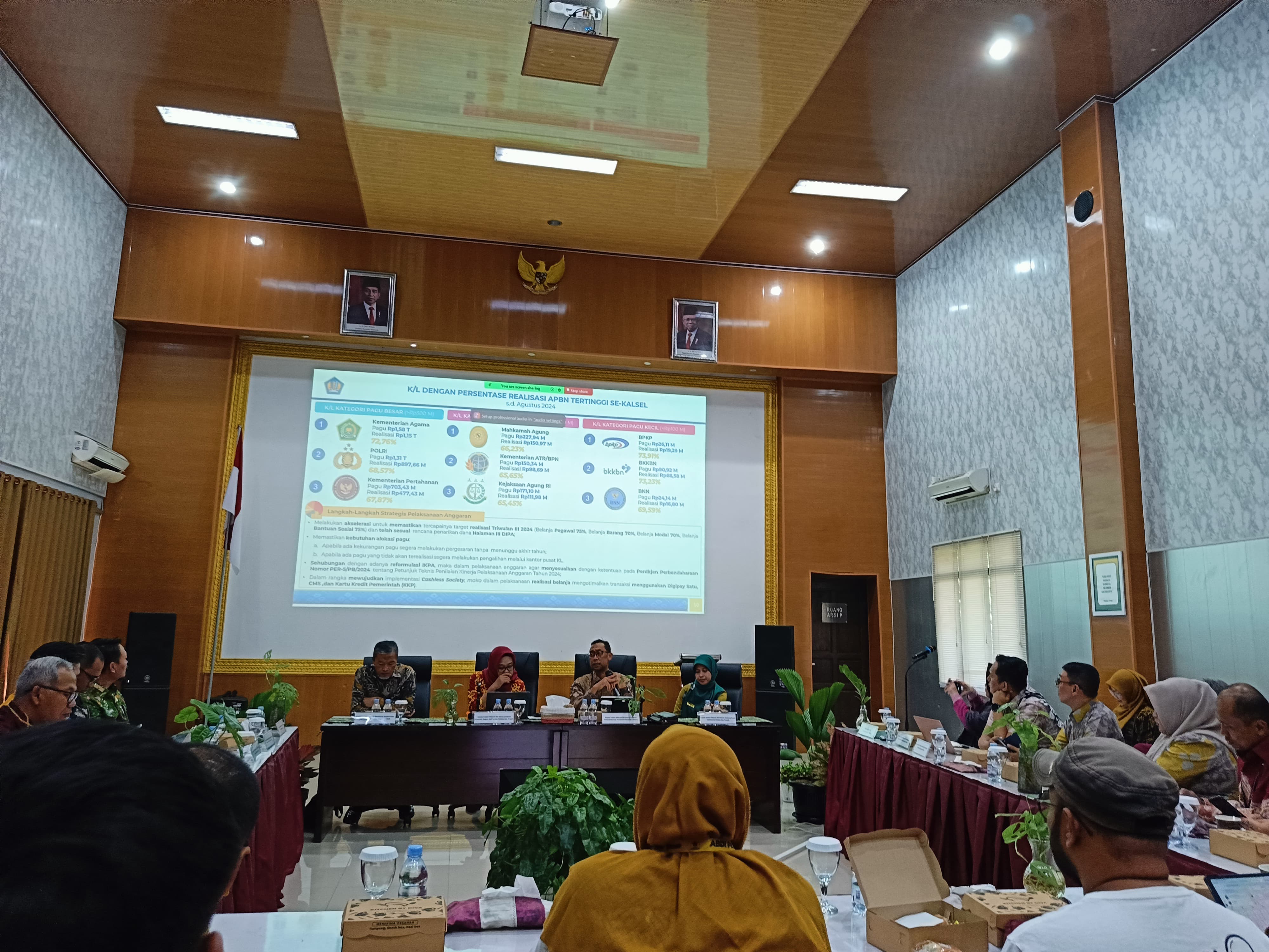 PERTEMUAN: Press Conference ALCo Regional Kalimantan Selatan di Banjarbaru (Sheilla Farazela/ Radar Banjarmasin)