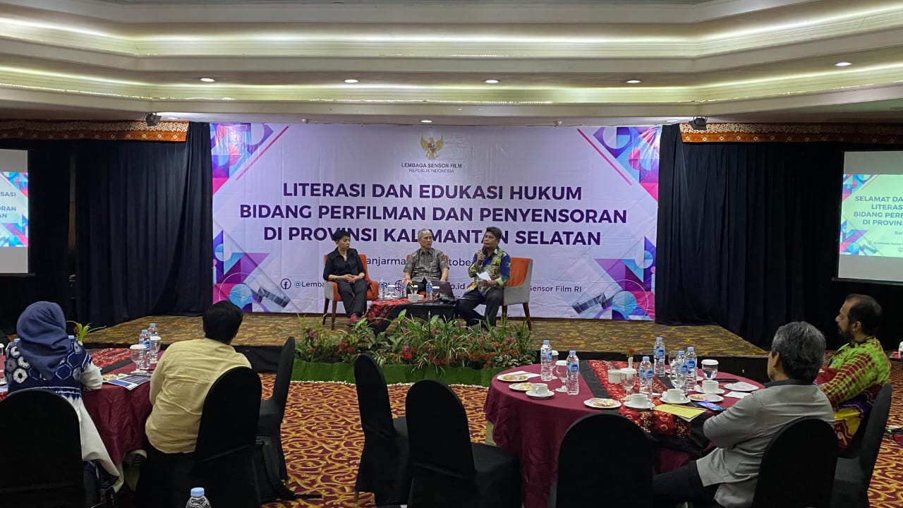 EDUKASI: Sineas lokal Kalsel mengikuti edukasi seluk beluk regulasi sensor film, Kamis (3/10/2024) di Banjarmasin.
