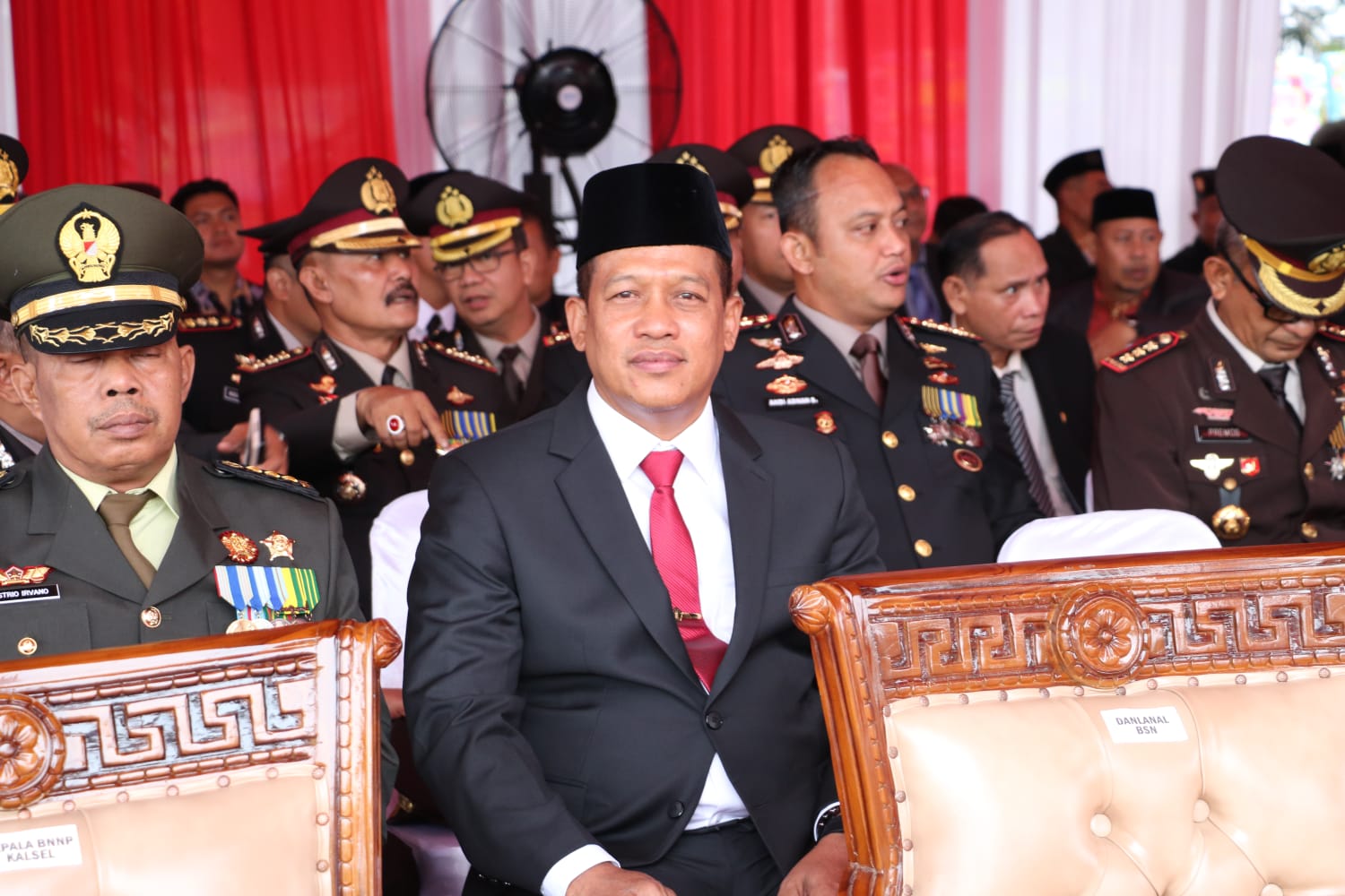HADIR:Kakanwil Kemenkumham Kalsel, Jumadi menghadiri peringatan HUT TNI ke-79 di Lapangan Murjani, Banjarbaru, sabtu (5/10/2024).