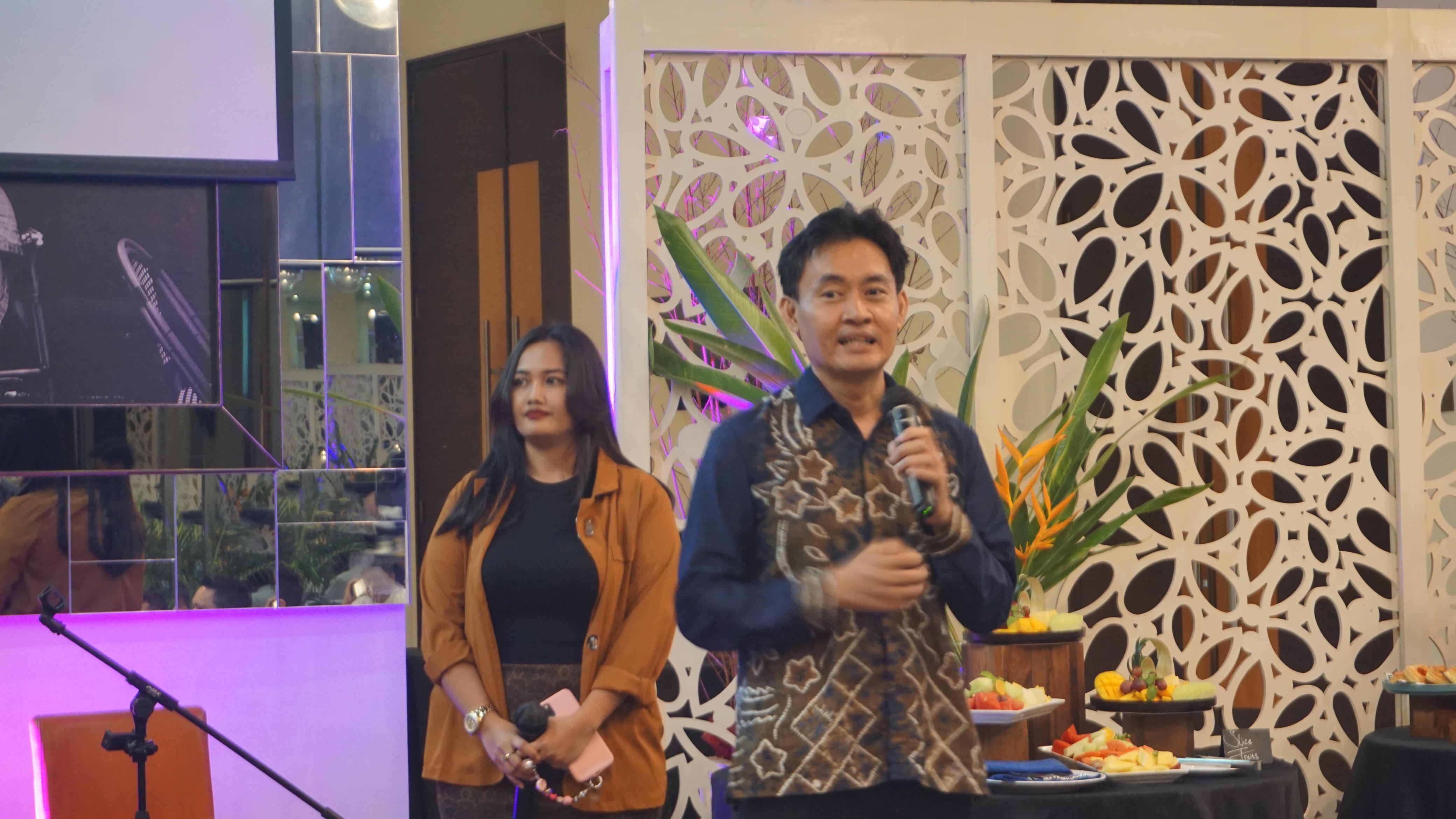 WELCOME SPEAK &ndash; GM Hotel Novotel Airpt Banjarbaru, Benny Wijaya menyampaikan sambutan selamat datang