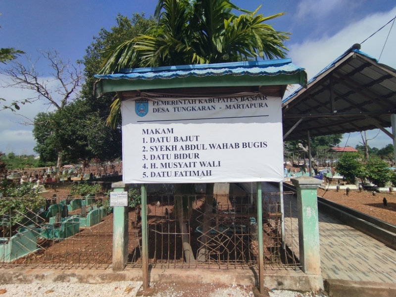 BEDA PENDAPAT: Makam Fatimah binti Syekh Abdul Wahab Bugis di Jalan Keramat, Desa Tungkaran, Kecamatan Martapura.