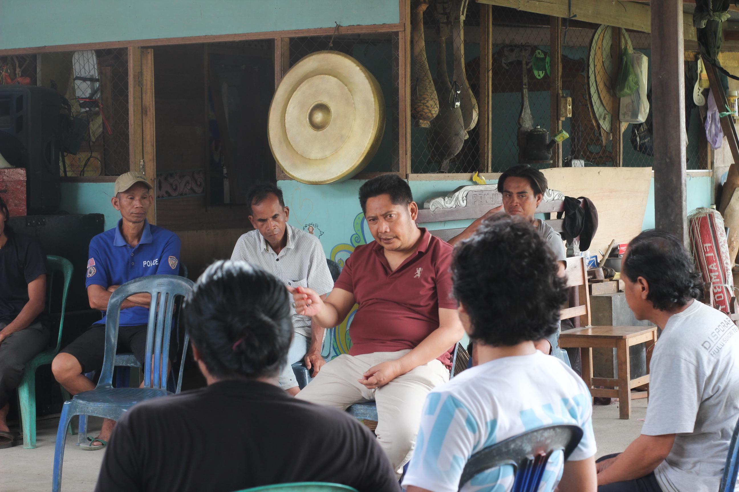 SILATURAHMI:Calon Bupati HST, Samsul Rizal menerima aspirasi dari para pelaku seni di HST, Rabu (23/10/2024).