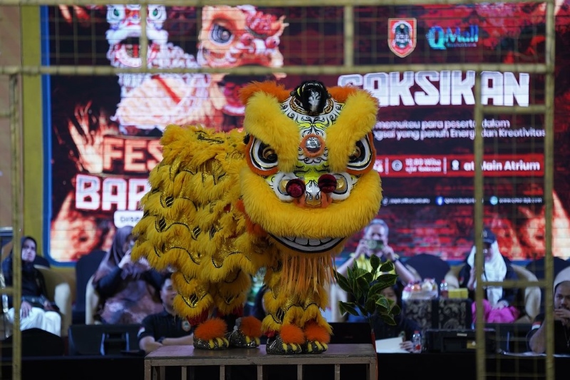 BERKEMBANG: Pemprov Kalsel berkomitmen melestarikan olahraga barongsai yang kini terus berkembang di Banua.