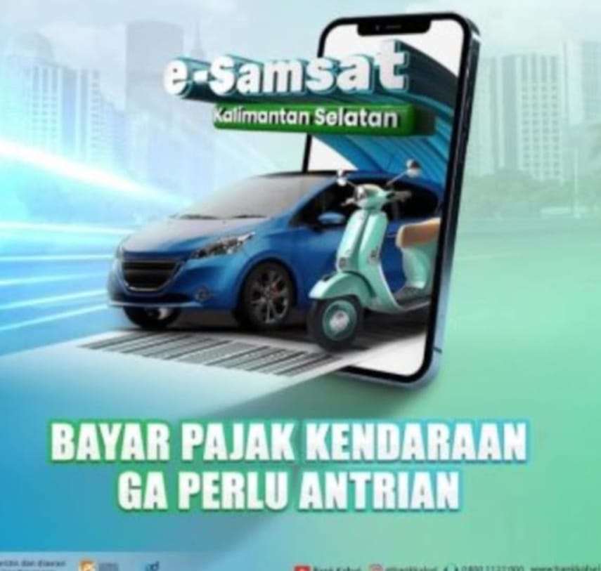 TIDAK REPOT:Makin mudah bayar Pajak Kendaraan Bermotor dengan aplikasi AKSEL Bank Kalsel.