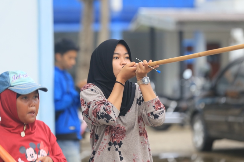 DITIUP: Olahraha tradisional asli Kalimantan, sumpitan yang berkembang menjadi salah satu cabang olahraga saat ini.