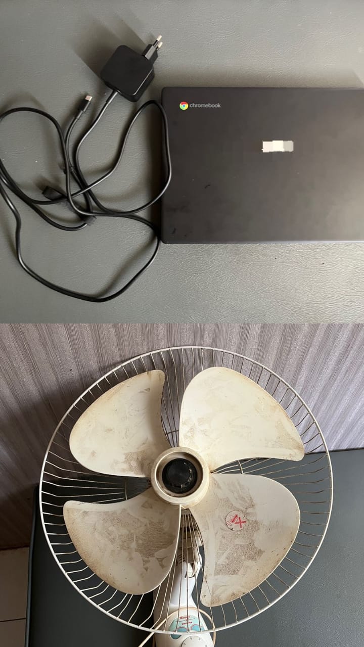 BARANG BUKTI : Laptop salah satu barang milik sekolah yang sempat dicuri dua anak di bawah umur dan satu pelaku lainnya di Tabalong. (Foto: Polres Tabalong)