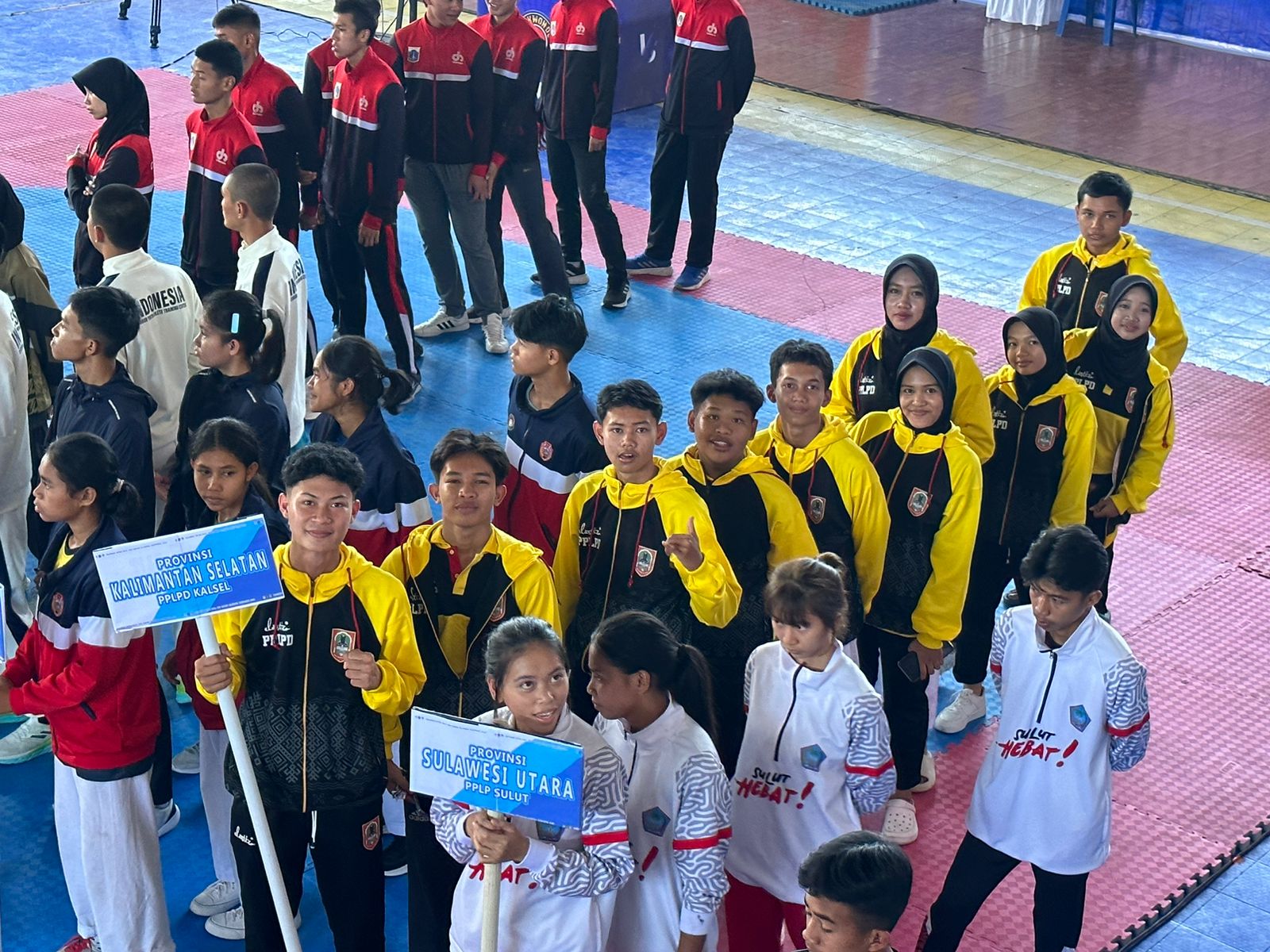 KALSEL: Para atlet kontingen Kalimantan Selatan di kejurnas PPLP di Kupang, NTT.