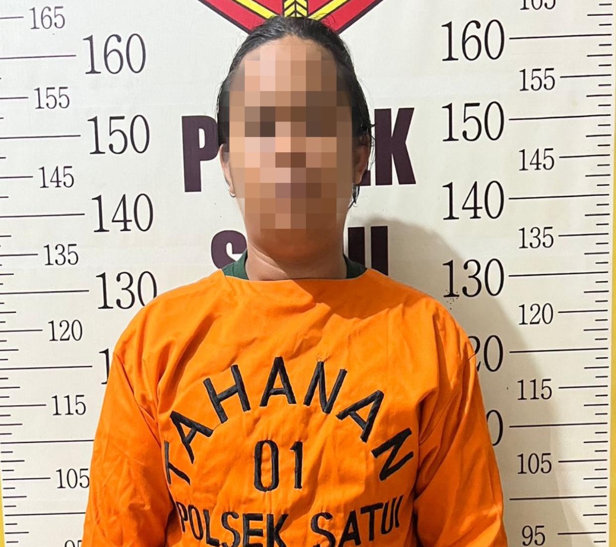 DITANGKAP: Pelaku AH (22) ditangkap polisi atas dugaan penganiayaan terhadap SR di Desa Sungai Danau Raya, Tanah Bumbu.