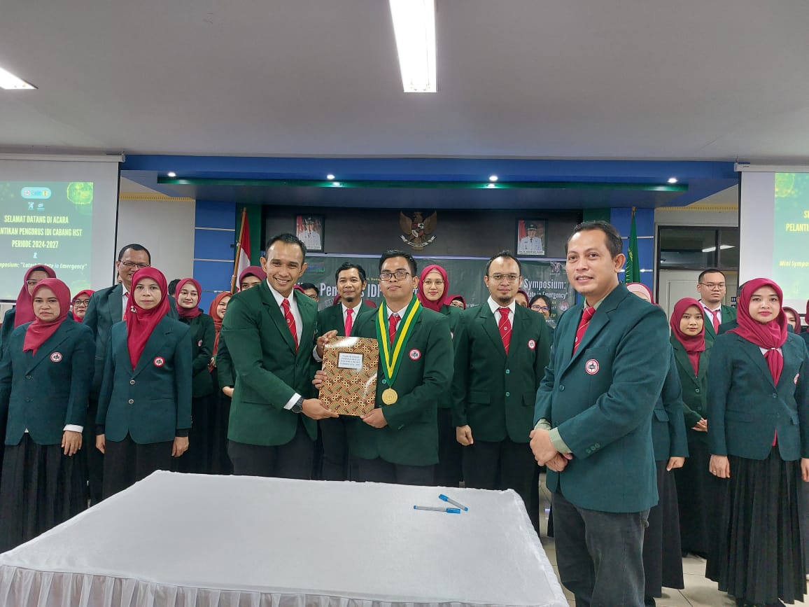 PELANTIKAN:Pelantikan pengurus IDI HST digelar di Aula RSUD H Damanhuri Barabai, Sabtu (9/11/2024).