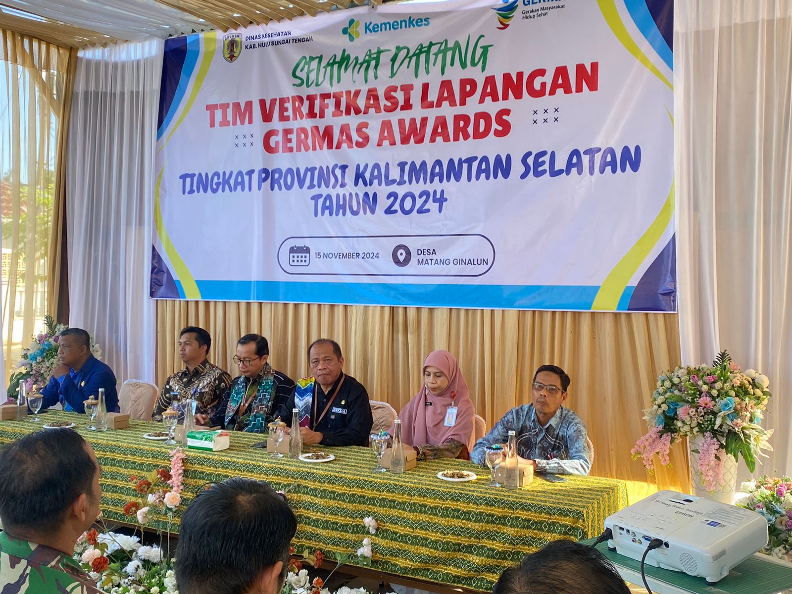 PENILAIAN:Tim Penilai Gerakan Masyarakat Hidup Sehat (Germas) Provinsi Kalsel mendatangi Kabupaten Hulu Sungai Tengah (HST), Jumat (15/11/2024).(FOTO:PROKOM HST)