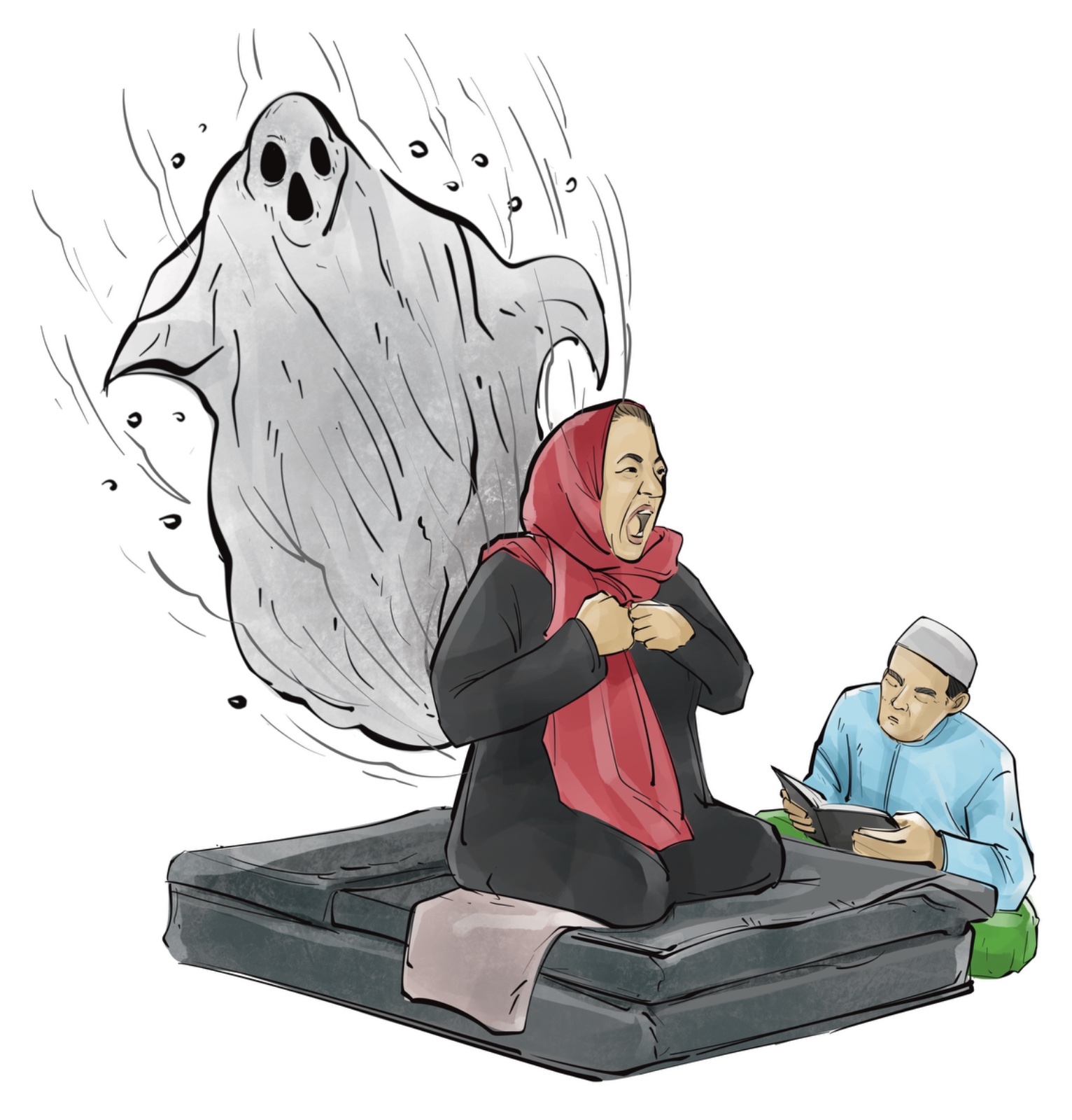 Ilustrasi pelecehaan berkedok ruqyah