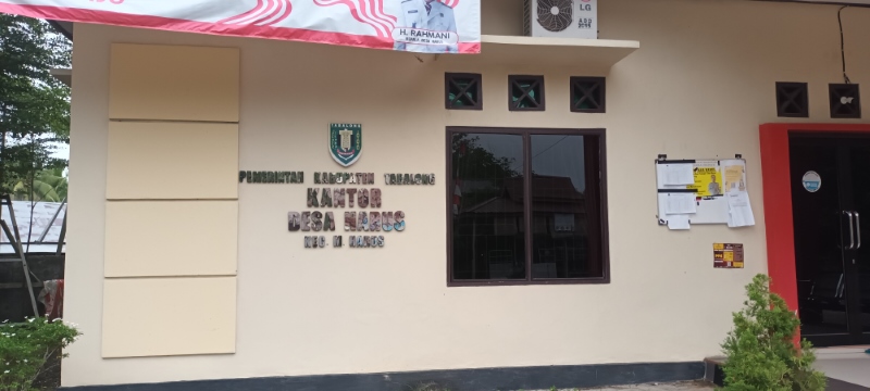 PERMANEN: Kantor Kepala Desa Harus di Kecamatan Muara Harus, Tabalong.