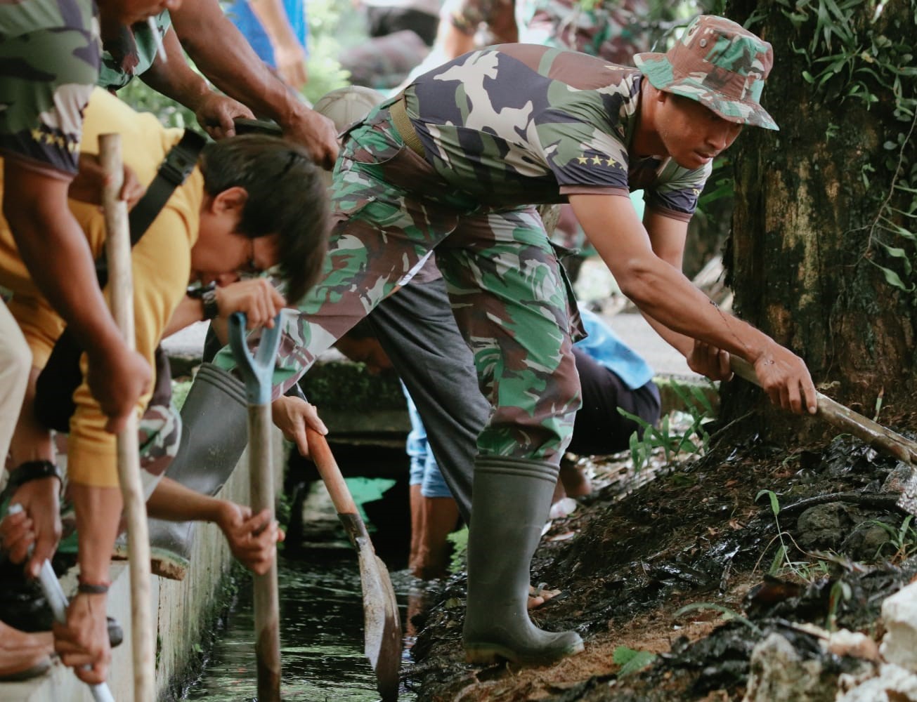 REGULASI: Ada drainase menjadi salah satu pertimbangan Dinas Perkim-LH HSU, dalam izin pembangunan perumahan. (Foto: M.Akbar/Radar Banjarmasin)
