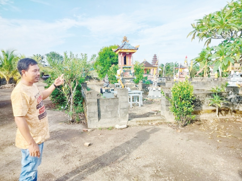 PURA IDA RATU GEDE: Salah satu pura yang dijadikan untuk kegiatan sembahyang oleh umat hindu di desa Dwipasari.