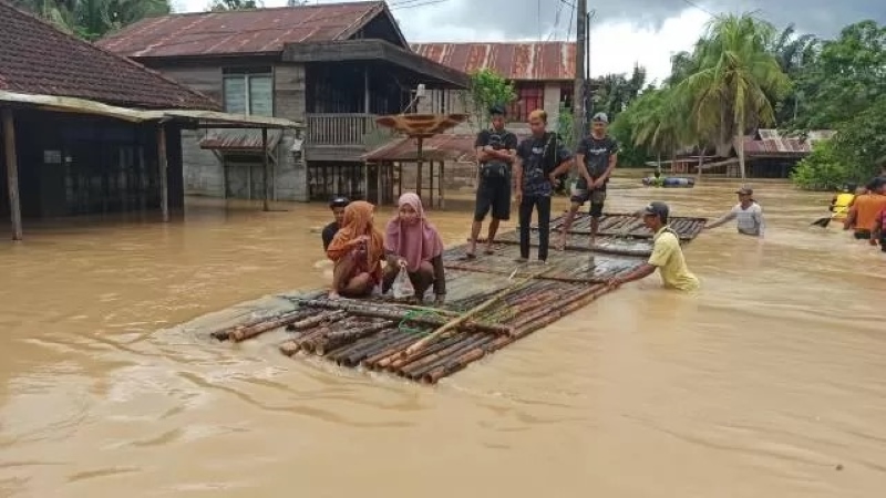BANJIR: Antisipasi banjir besar seperti tahun 2021 lalu di Kalsel, BNPB membantu 11 alat deteksi banjir ke Kalsel.