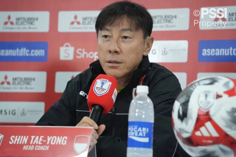 HARAPAN: Pelatih Timnas Indonesia, Shin Tae-yong, membeberkan harapan sekaligus misinya bersama Timnas Indonesia tahun depan.