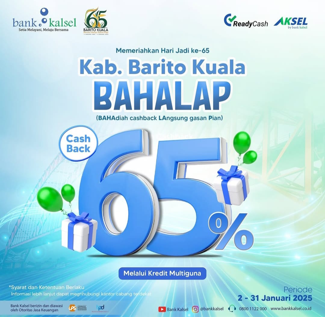 SPESIAL:Promo spesial dari Bank Kalsel di Harjad Batola ke-65.