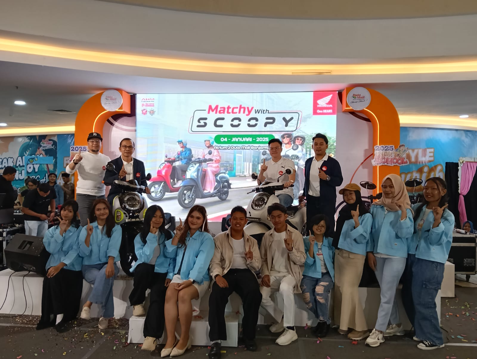 RESMI: Peluncuran New Scoopy yang digelar di Duta Mall Banjarmasin, Sabtu (4/1/2025).