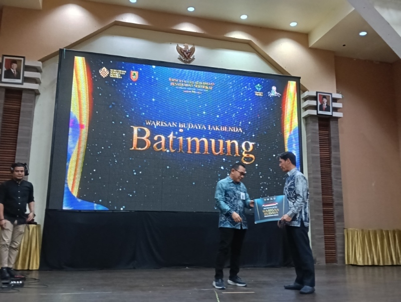 MASUK WARISAN: Batimung masuk Warisan Budaya Tak Benda (WBTB) setelah didaftarkan Dinas Kebudayaan dan Pariwisata (Disbudpar) Tapin.