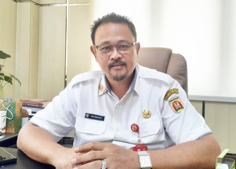 MENYAMPAIKAN: Kepala Badan Pengelolaan Pajak dan Retribusi Daerah Banjarbaru, Kemas Akhmad Rudi Indrajaya menyampaikan terkait target penerimaan pajak pada 2025.