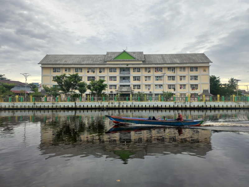 RUMAH SUSUN SEWA: Pemko Banjarmasin berencana membangun dua Rusunawa seperti di Muara Kelayan ini.