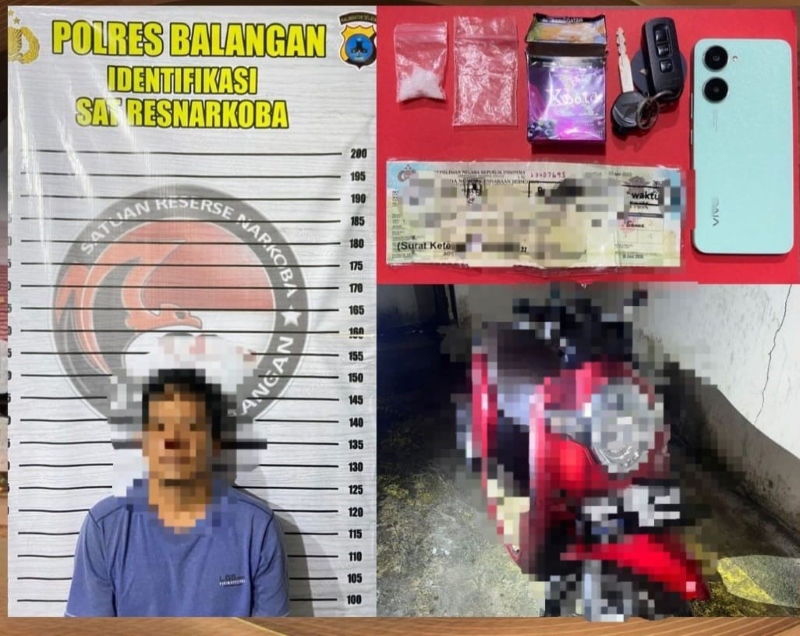 BUDAK SABU: Pelaku berinisial RU (40), warga Desa Pandawanan, Kecamatan Amuntai, Kabupaten Hulu Sungai Utara.