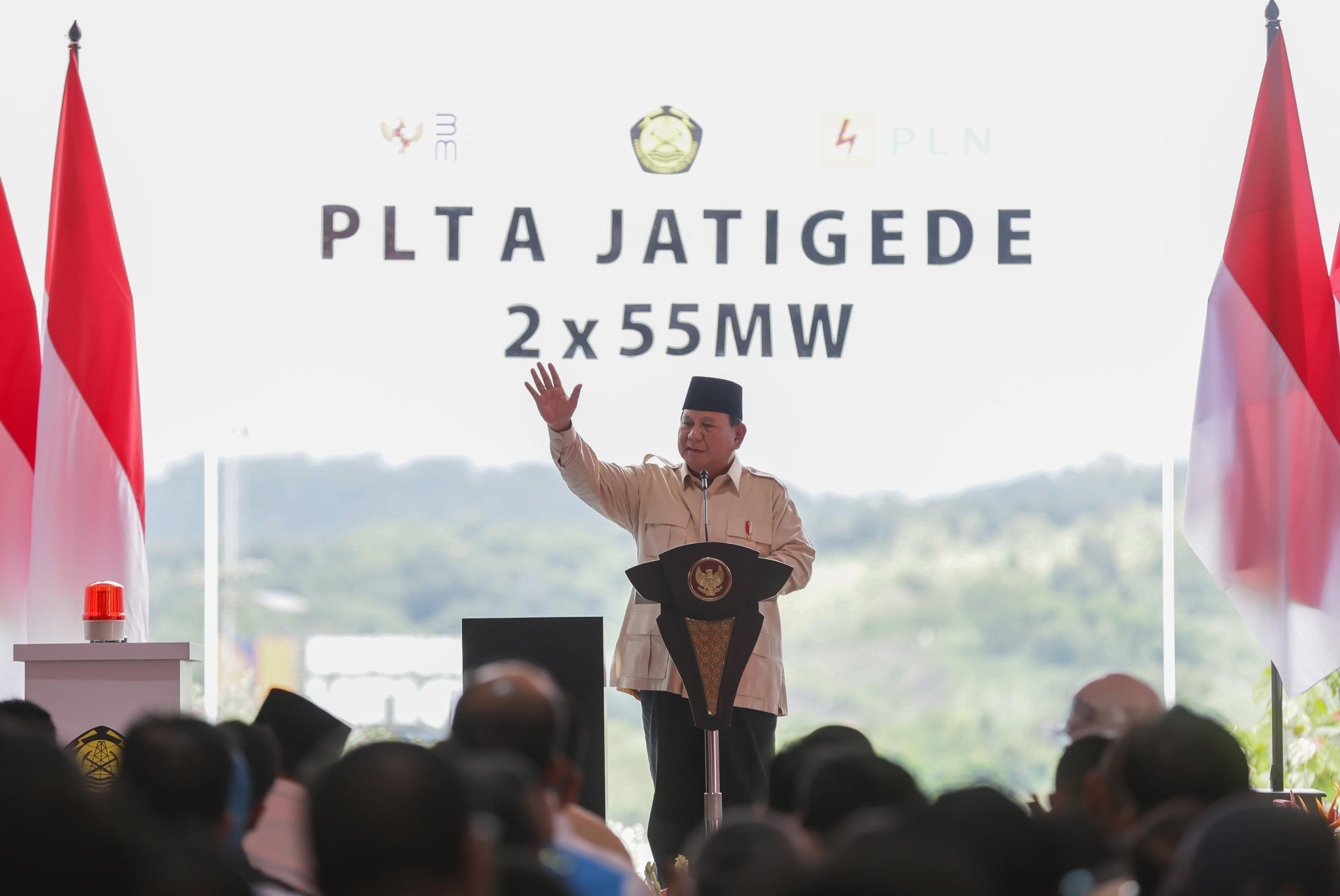 PIDATO:Presiden Prabowo Subianto menekankan pentingnya potensi EBT guna memenuhi kebutuhan energi dalam negeri.