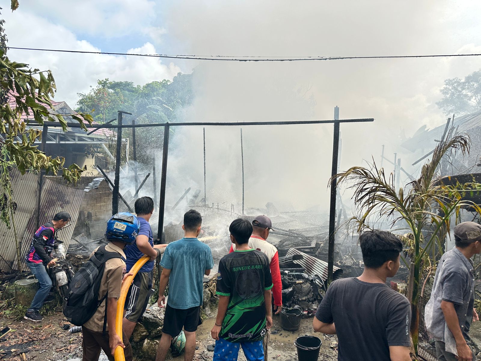 KEBAKARAN: Bidang Damkar Tapin mencatat puluhan kejadian kebakaran di tahun 2024.