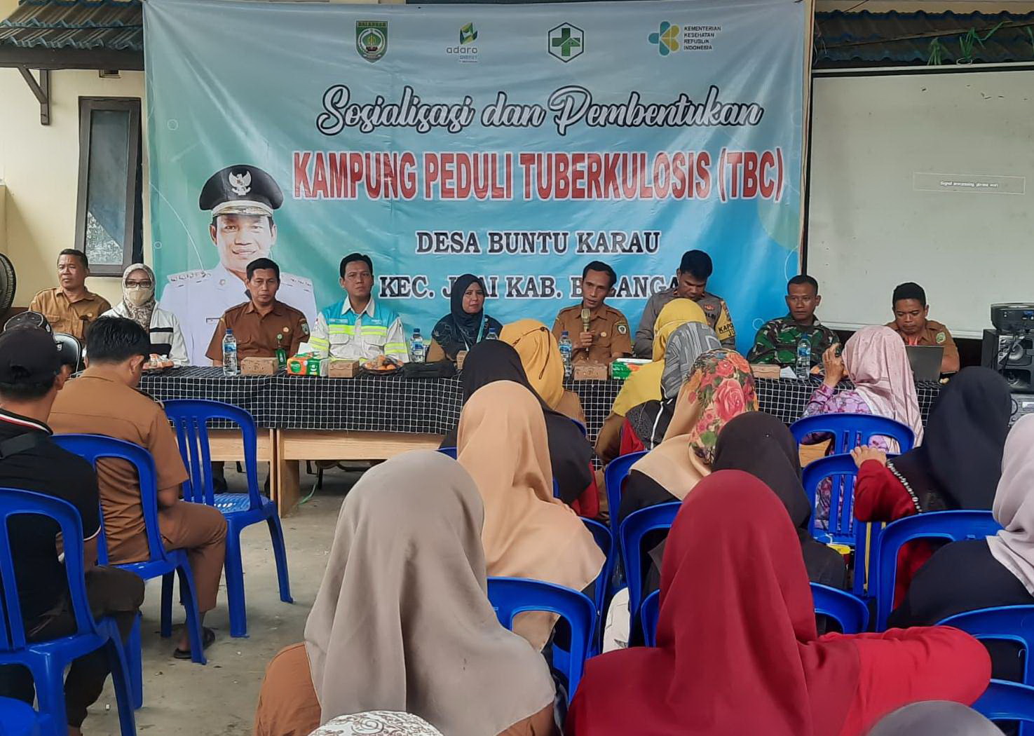EDUKASI: Peresmian Desa Buntu Karau di Juai, Balangan, sebagai Kampung Peduli TBC 2024.