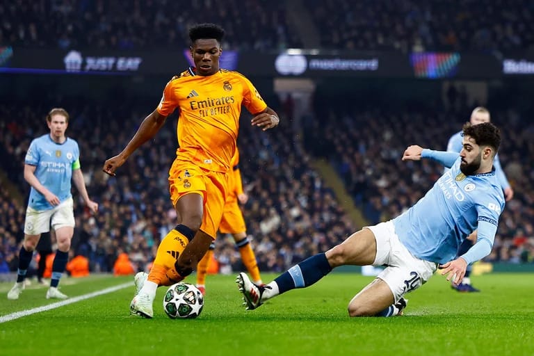 Real Madrid akan bertarung sengit dengan Manchester City pada leg kedua babak play-off Liga Champions.