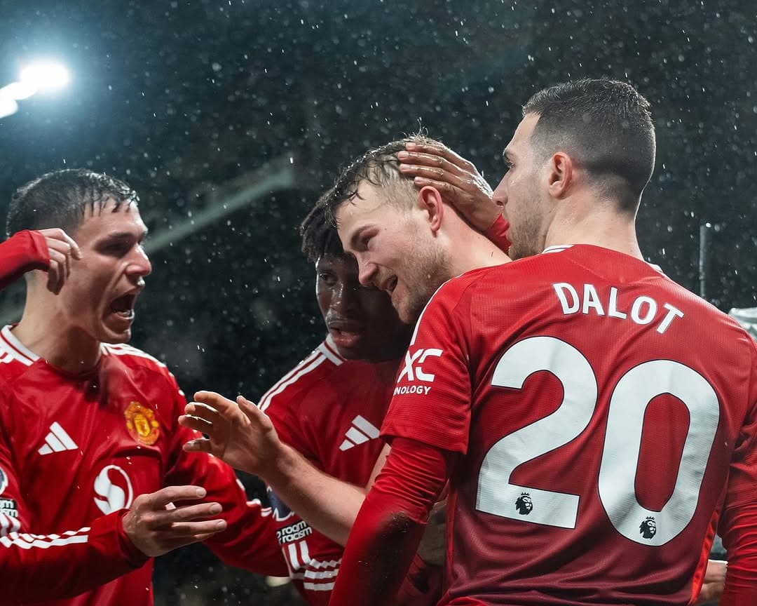 MENANG:Manchester United berhasil meraih tiga poin penting atas tamunya Ipswich Town dalam lanjutanLiga Premier Inggris.(instagram man united)