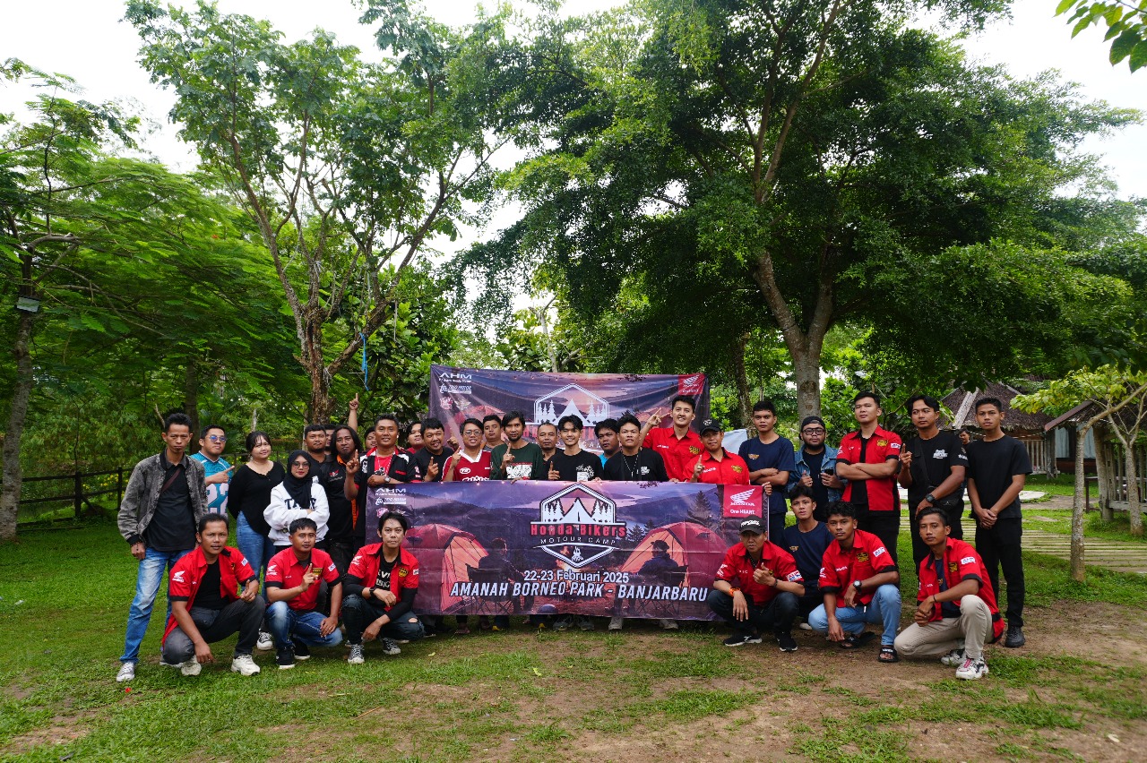 MOTOR: Kegiatan bikers motor camp yang digelar Honda