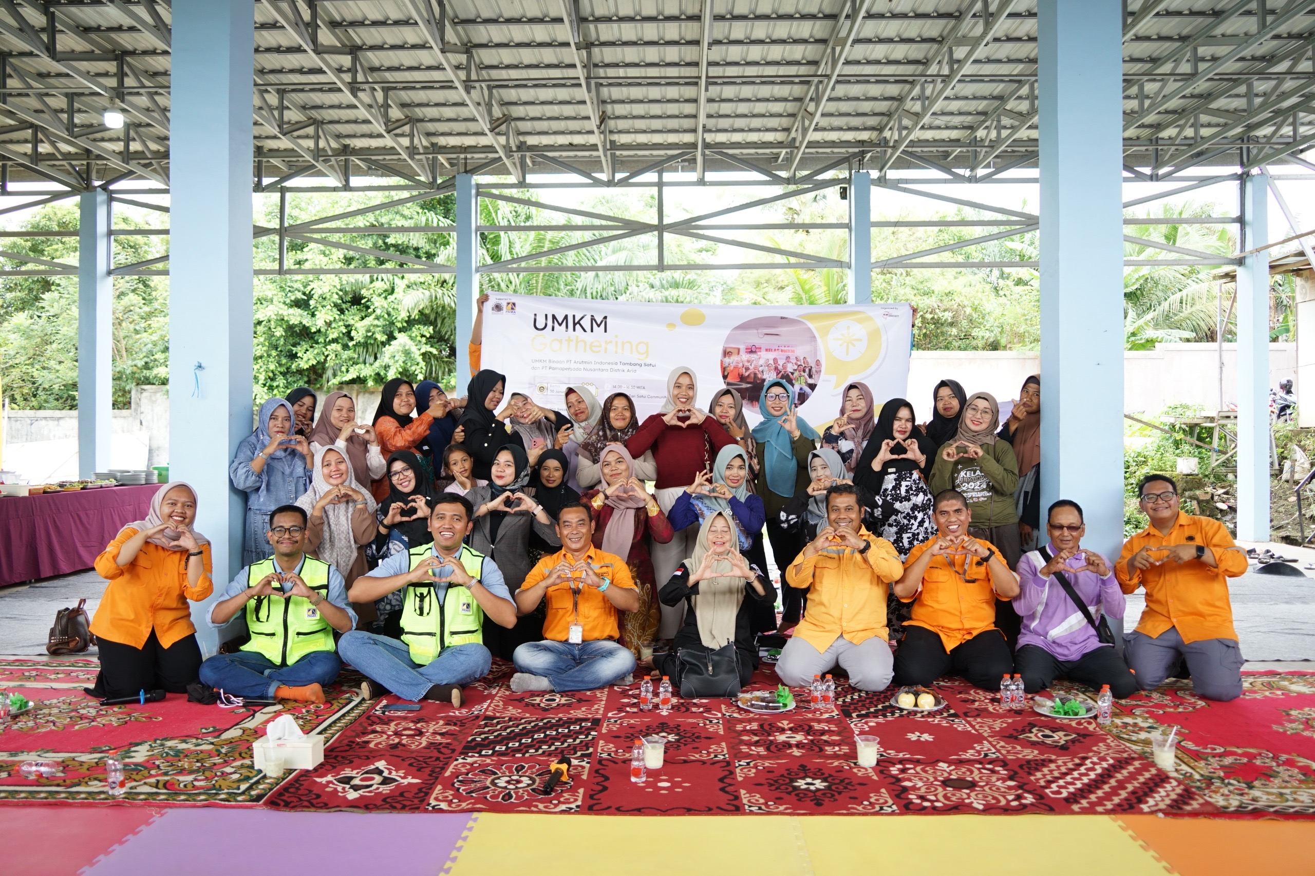 BERSAMA: PAMA Aria dan PT Arutmin Tambang Satui bersama UMKM di Satui