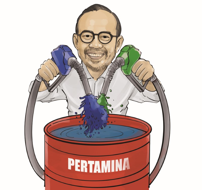 Ilustrasi skandal di Pertamina