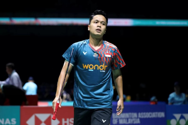 BATAL: Pebulu tangkis tinggal putra Indonesia, Anthony Sinisuka Ginting batal mengikuti All England 2025.
