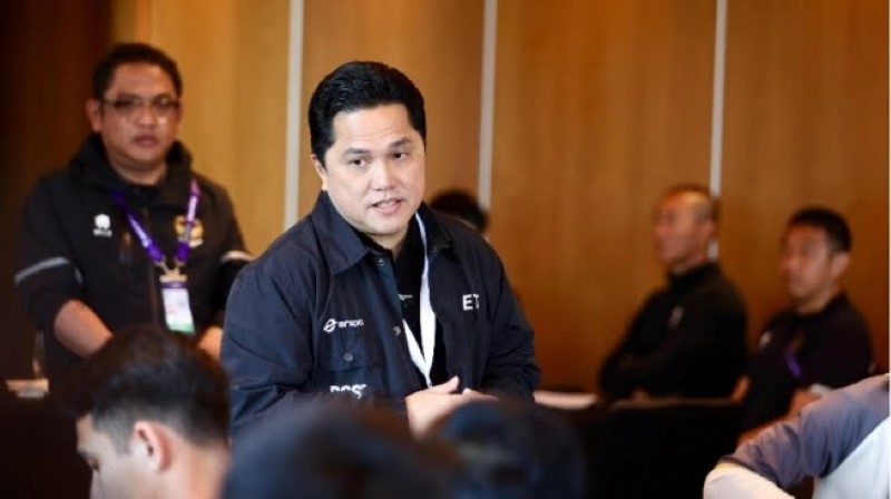 MENGAKU: Ketua Umum PSSI Erick Thohir mengaku meminta tambahan kuota tiket untuk suporter Timnas Indonesia di laga Australia vs Indonesia. (PSSI)