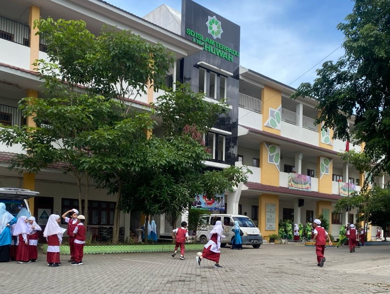 JADI SOROTAN: Gedung SD Islam Terpadu di Jalan Bumi Mas Raya, Banjarmasin Selatan.