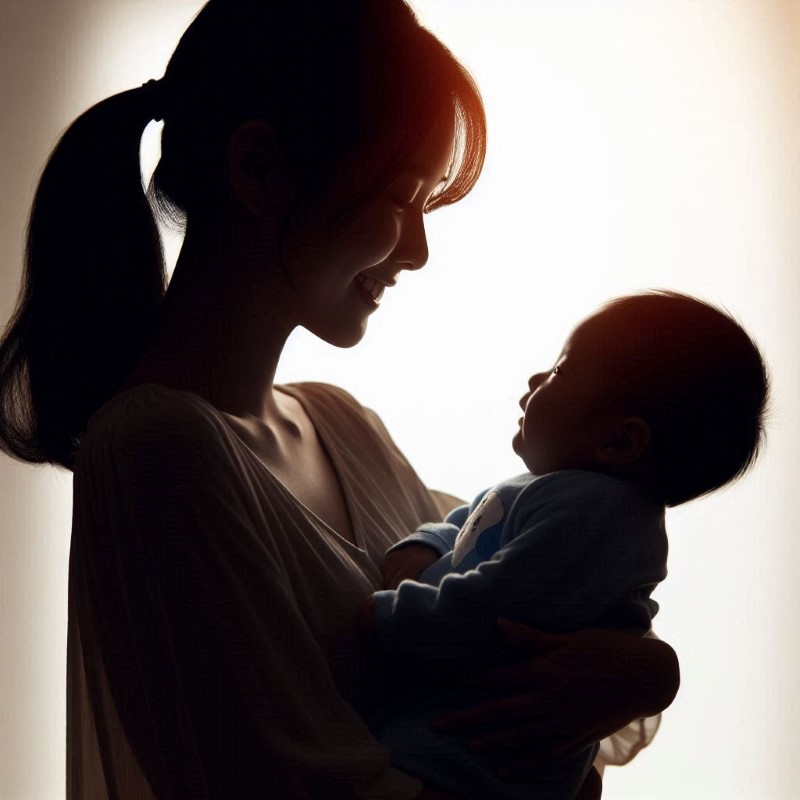 GENDONG BAYI: Seorang ibu harus prima fisiknya untuk merawat bayi yang baru dilahirkan.