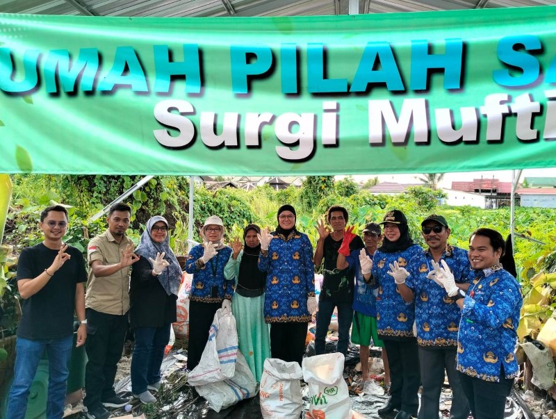 PELUNCURAN: Pemko Banjarmasin membuka lima lokasi rumah pemilahan sampah yang tersebar di lima kecamatan.