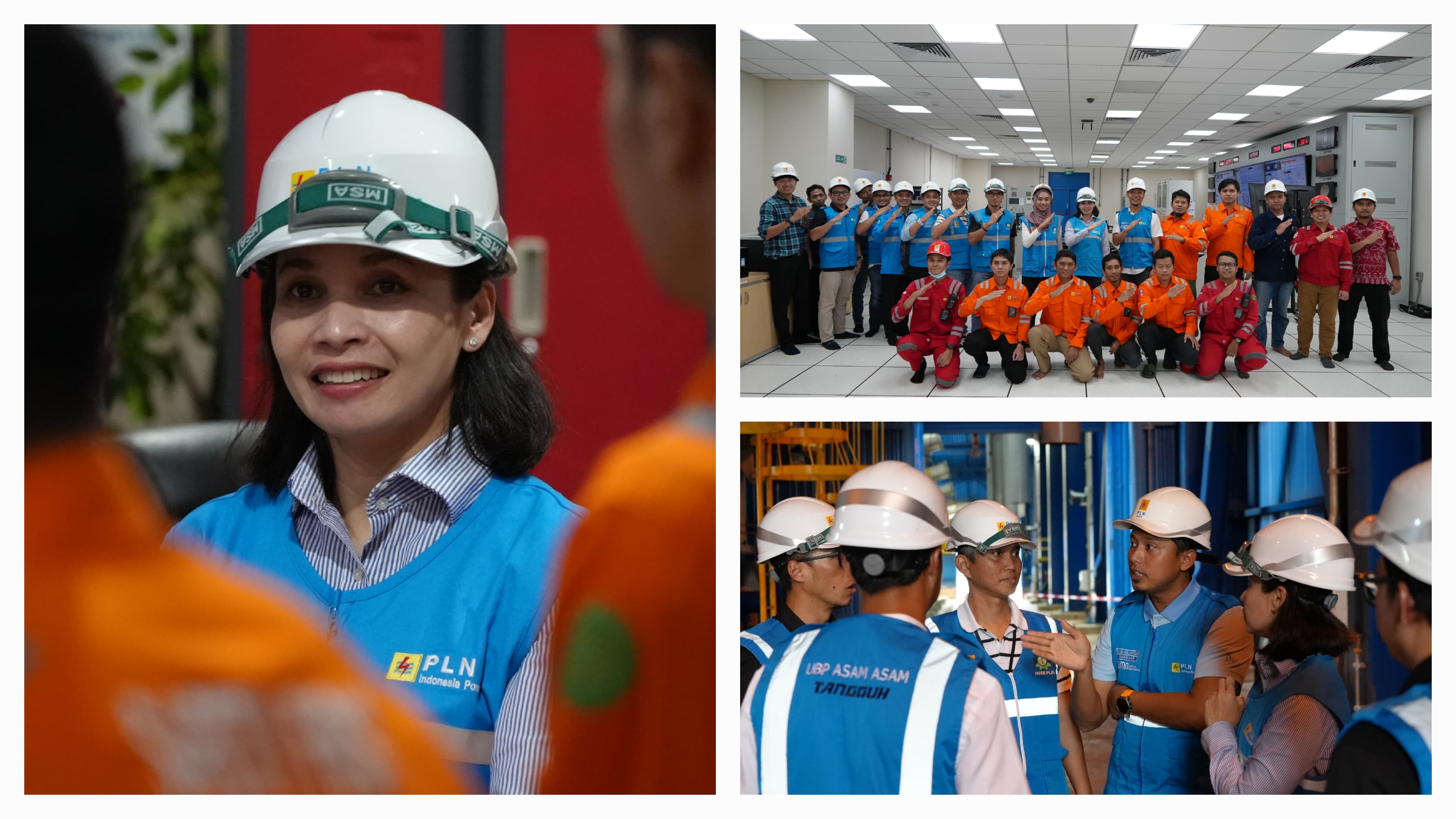 KUNJUNGAN:Kegiatan Direktur Keuangan dan Manajemen Risiko PLN Indonesia Power, Endang Astharanti ke PLN Indonesia Power UBP Asam-Asam.(Foto:PLN UPB Asam-Asam untuk Radar Banjarmasin)