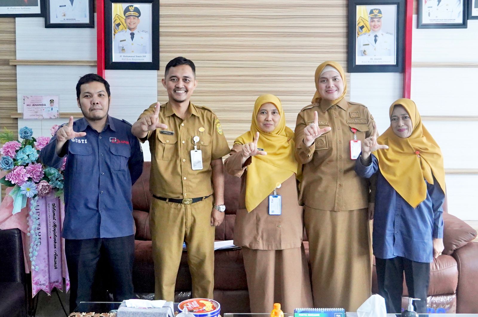 BAHAS SP4N LAPOR: Diskominfotik Banjarmasin menggelar audiensi di ruang Wakil Wali Kota Banjarmasin Ananda belum lama tadi.(Pemko Banjarmasin)