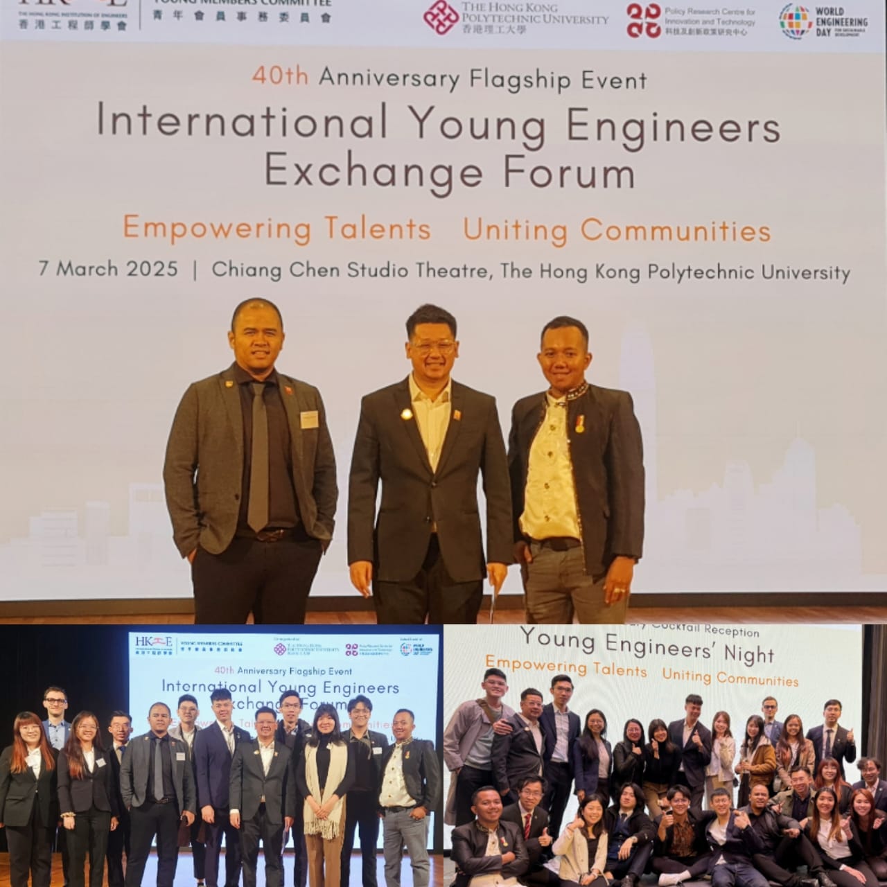 DI HONGKONG: Delegasi Indonesia yang merupakan perwakilan dari Forum Insinyur Muda Indonesia &ndash; Persatuan Insinyur Indonesia (PII).