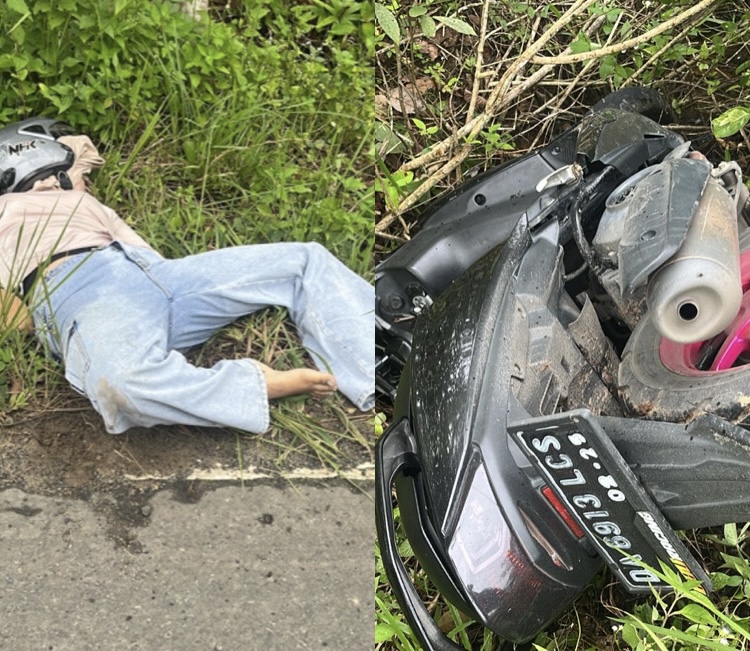 Jasad J (23) ditemukan di tepi jalan kawasan Gunung Kupang, Banjarbaru, pada Sabtu (23/3/2025) sore.