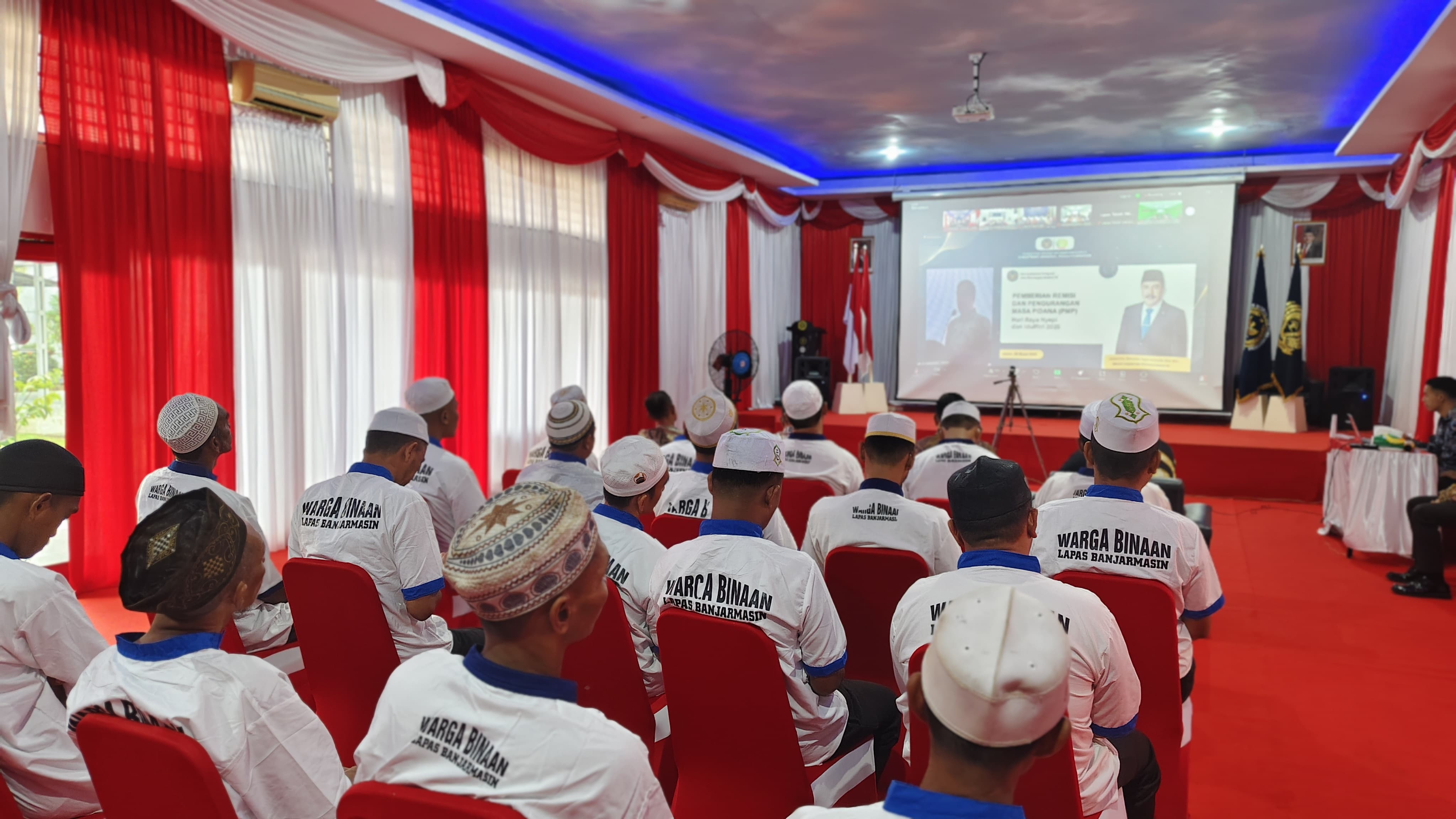 REMISI: Sebanyak 1.614 warga binaan di Lapas Kelas II A Teluk Dalam mendapatkan potongan masa tahanan pada momen Idulfitri.