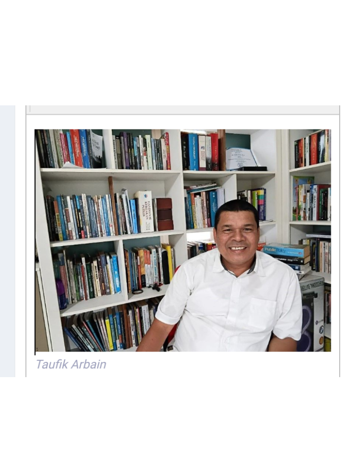 Pengamat Kebijakan Publik Fisip ULM, Dr Taufik Arbain