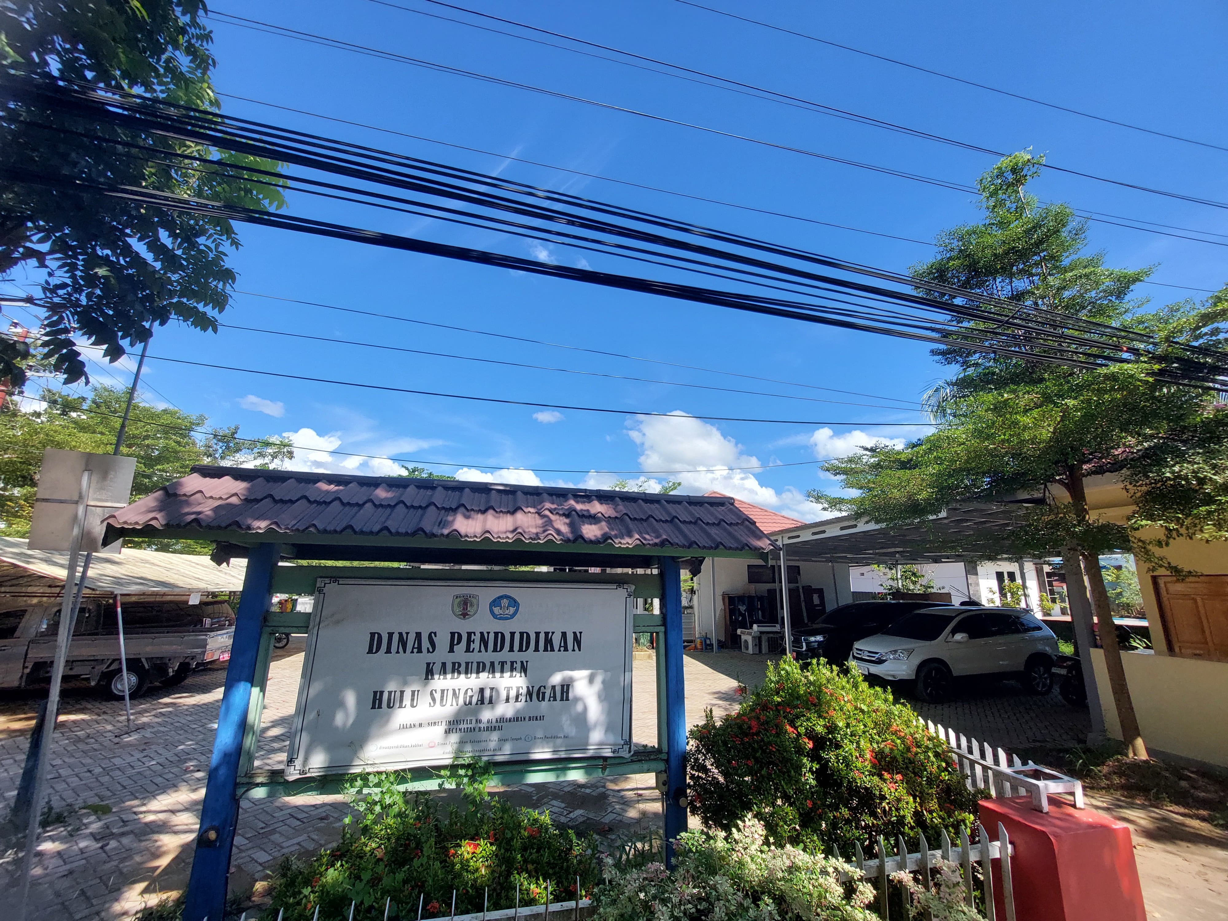 LOKASI: UPT Bahasa di Kabupaten Hulu Sungai Tengah rencana dibangun dekat Kantor Dinas Pendidikan HST di Jl H Sibli Imansyah. (Foto: Jamaluddin/Radar Banjarmasin).