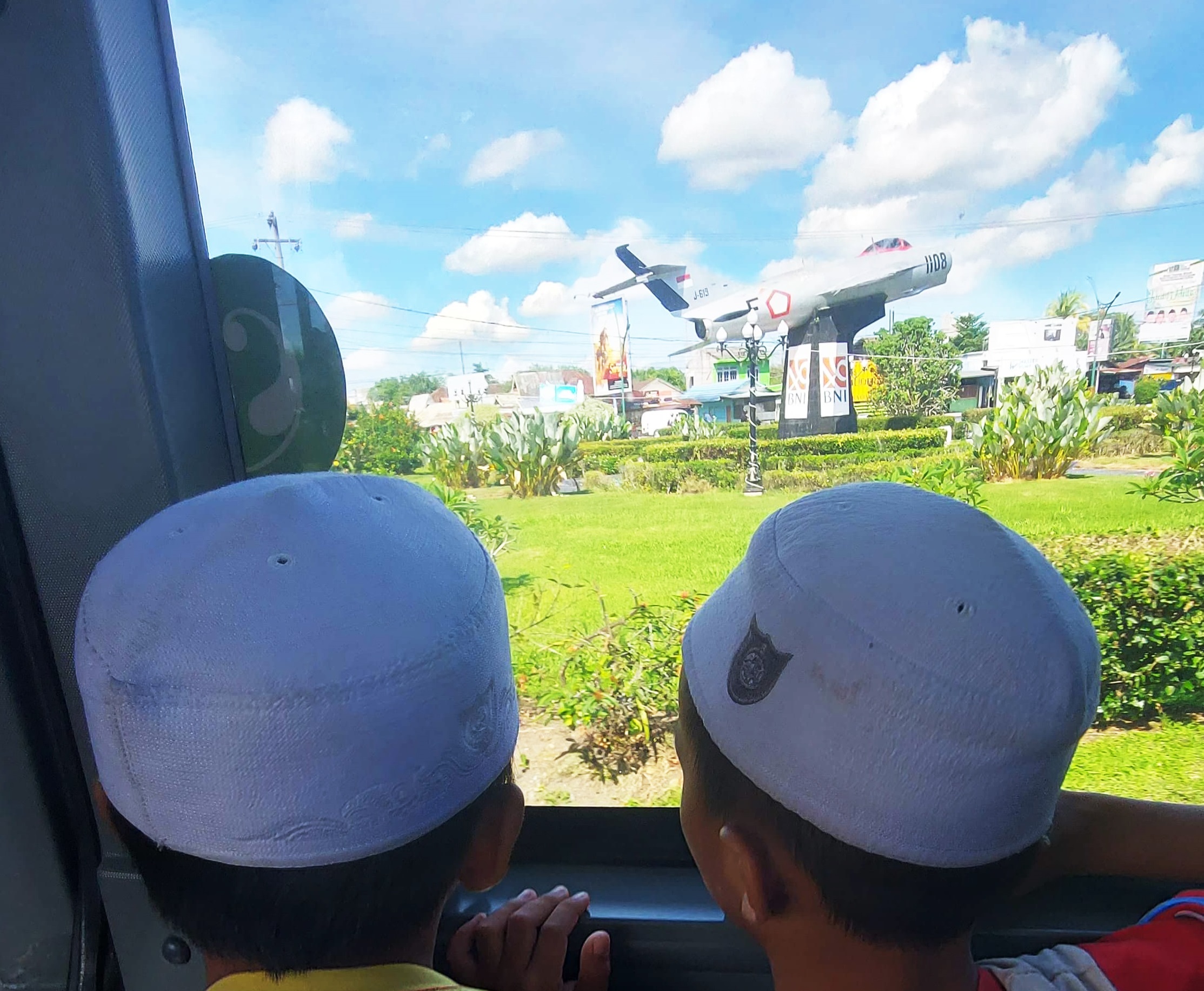 DIROMBAK: Taman di Bundaran Kamaratih atau Bundaran Landasan Ulin ini akan dirombak menjadi air mancur menari oleh Pemko Banjarbaru.