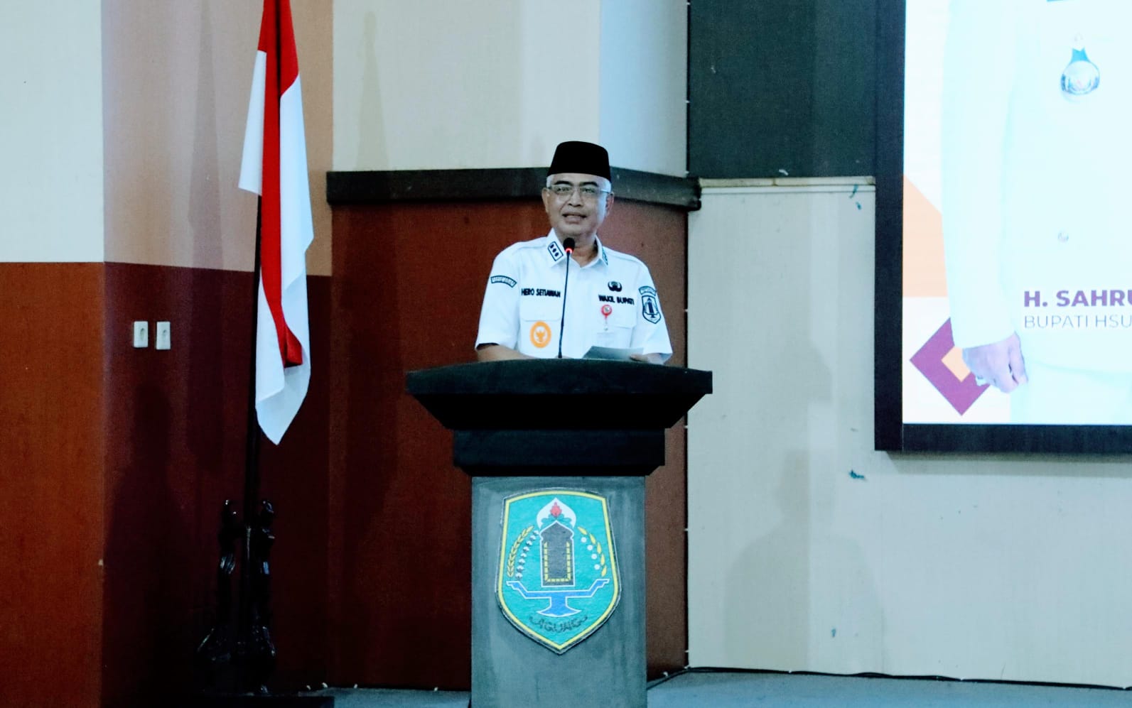 HADIR: Wabup HSU Hero Setiawan hadir dalam rakor yang digelar DPPKB HSU.
